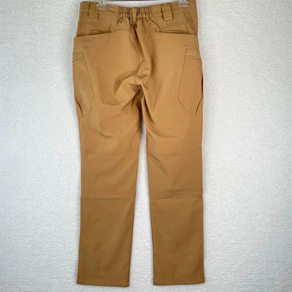 Outdoor Equipment Tactical Cargo Pants Mens Medium Tan Hiking Pocket Utility